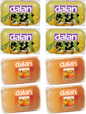 Dalan Glycerine Soap 8 Pack Combo of Daphne & Almond Oil, from Turkey(800 g, Pack of 8)
Dalan Glycerine Soap 8 Pack Combo of Daphne & Almond Oil, from Turkey(800 g, Pack of 8)
