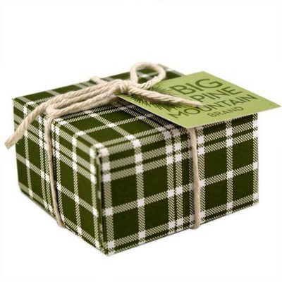 Big Pine Mountain Hand Wrapped Soap Green Plaid(160 g)