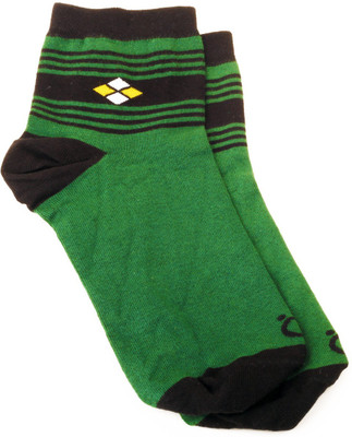 Lefjord Men's Self Design Ankle Length, Bottle green