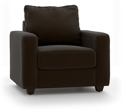 Urban Ladder Apollo Leatherette 1 Seater Sofa(Finish Color - Chocolate)
