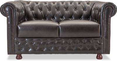 Durian ELTON/2 Leatherette 2 Seater Sofa(Finish Color - Chocolate Brown)