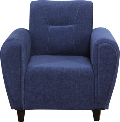 Kurlon Dazzle Fabric 1 Seater Sofa(Finish Color - Blue)