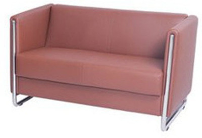 Mavi Leatherette 1 + 1 Lightcoral Sofa Set
