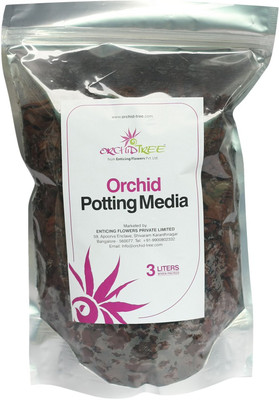 Orchid-Tree Pine Bark 3 Litres Soil Manure(3 L Cake)