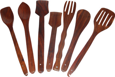 Indoart Consisting of 2 bouillon, 2 scrapper, 1 butter spoon, 2 slotted spoon Art No:7SIA-KT16 Wood Ladle(Brown, Pack of 7)
Indoart Consisting of 2 bouillon, 2 scrapper, 1 butter spoon, 2 slotted spoon Art No:7SIA-KT16 Wood Ladle(Brown, Pack of 7)