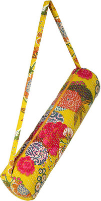 Rajrang Yoga Mat Bag Cylindrical(Yellow, Kit Bag