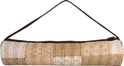 JaipurSe Patchwork Cotton Kantha Work Fabric Light Weight Zipper Closure And Faux Leather Strap Yoga Mat Bag(Beige, Kit Bag
JaipurSe Patchwork Cotton Kantha Work Fabric Light Weight Zipper Closure And Faux Leather Strap Yoga Mat Bag(Beige, Kit Bag