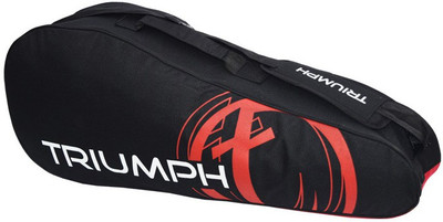 Triumph Black,Red Pro-302 6 Racket Badminton Kit Bag(Black, Kit Bag)