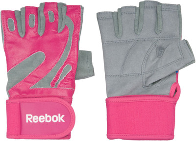 REEBOK REO-40134PK Gym & Fitness Gloves (XL, Pink)