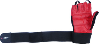 Kobo Training With Wrist Support SG Gym & Fitness Gloves (, Red