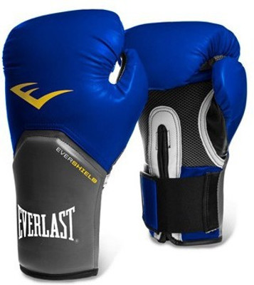 Everlast Pro Style Elite Training Boxing Gloves (L, Blue)