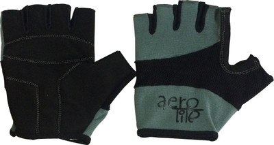 Aerolite Pro Trainer-istyle Gym & Fitness Gloves (S, Grey), Black;grey