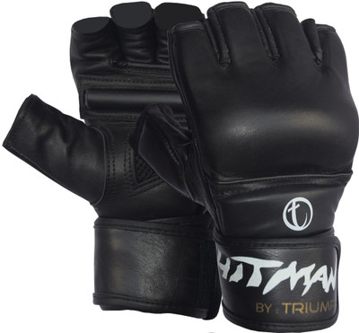 Hitman By Triumph Prestige Boxing Gloves (Free Size, Black)