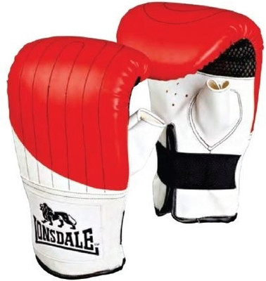 Lonsdale Club Bag Mitts Boxing Gloves (S, Red)