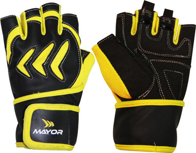 Mayor Pacifico Gym & Fitness Gloves (, Yellow, Black, Black;yellow