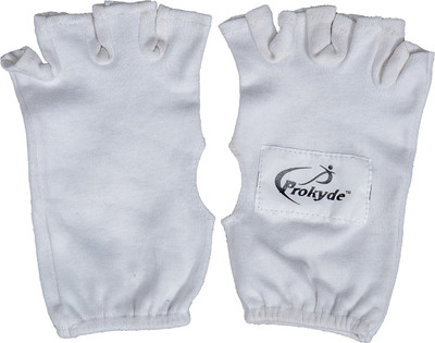 Prokyde Fingerless Batting Gloves (Men, White)