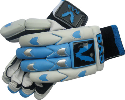 BAS Vampire Centurion Batting Gloves (L, White, Blue), Blue;white