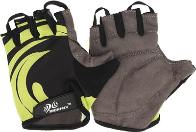 Technix Endurance Gym & Fitness Gloves (XL, Green)