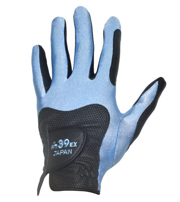 Fit39 Ex Golf Gloves (XL, Black, Blue)