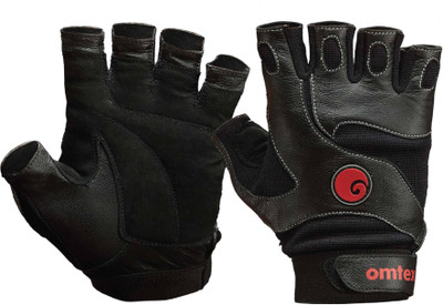 Omtex Ace Gym & Fitness Gloves (M, Black)