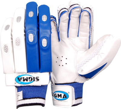 Sigma Platinum Batting Gloves (M, White)
