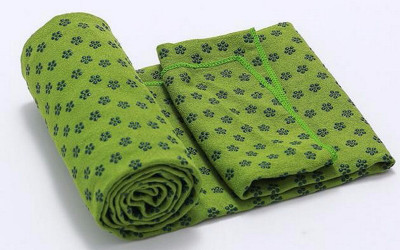 Neo Gold Leaf 182 cm x 61 Cm Towel Multicolor 2 mm Yoga Mat, Green