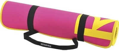 REEBOK Fitness Mat Multicolor 6 mm Yoga Mat, Pink;yellow