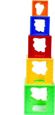 Montez Stack Cube Play Learn Fun(Multicolor)