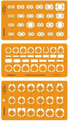 Isomars 2017-2018-2019 Jewellery Template- Ladies And Gents Ring , Side View And Top View Design Template Stencil(Pack of 3, Functional)
Isomars 2017-2018-2019 Jewellery Template- Ladies And Gents Ring , Side View And Top View Design Template Stencil(Pack of 3, Functional)