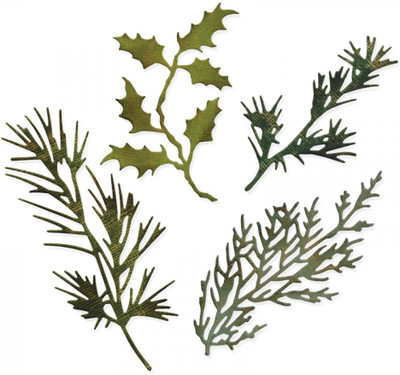 SIZZIX Thinlits Die Set 4PK - Holiday Greens 658759 Decorative Stencil(Pack of 4, Leaves)
SIZZIX Thinlits Die Set 4PK - Holiday Greens 658759 Decorative Stencil(Pack of 4, Leaves)