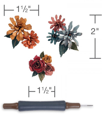 SIZZIX Thinlits Die Set 15PK w/Quilling Tool - Tiny Tattered Florals 660227 tattered flowers Stencil(Pack of 15, Flower)
SIZZIX Thinlits Die Set 15PK w/Quilling Tool - Tiny Tattered Florals 660227 tattered flowers Stencil(Pack of 15, Flower)
