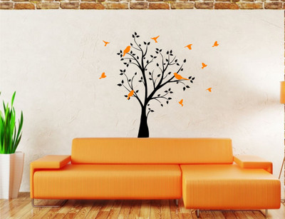 Wall Guru Self Adhesive Wall Decal Sticker(Pack of 1, Black