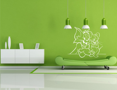 Wall Guru Adhesive Sticker(Pack of 1, White