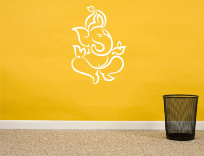 Wall Guru Self Adhesive Wall Decal Sticker(Pack of 1, White