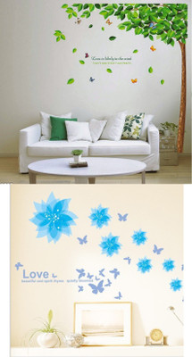 SYGA Pvc Vinyl Sticker(Pack of 2, Green