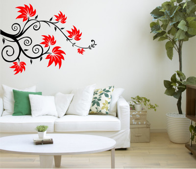 Smart Wall Guru Adhesive Sticker(Pack of 1, Black;red
