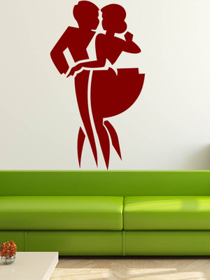 Trends on Wall Romance Sticker(Pack of 1, Red