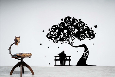 Vsquare Studio Wall Sticker Sticker(Pack of 1, Black