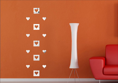 Wall1ders Acrylic Sticker(Pack of 13, Silver