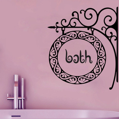 Decor Wall Self Adhesive Sticker(Pack of 1, Black
