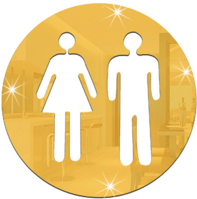 Sehaz Artworks Decals Sticker(Pack of 3, Gold