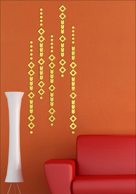 Espcreation 3D Acrylic Sticker Sticker(Pack of 1, Gold