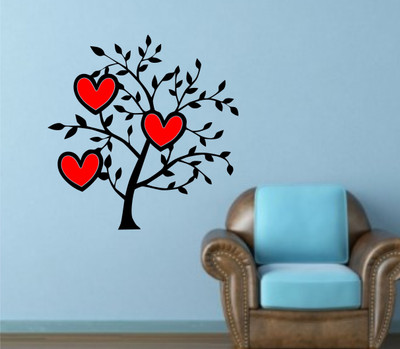 Smart Wall Guru Sticker Sticker(Pack of 1, Black;red
