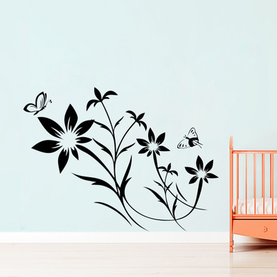 Vsquare Studio Wall Sticker Sticker(Pack of 1, Black