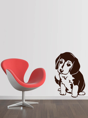 Trends on Wall Animal Sticker(Pack of 1, Brown