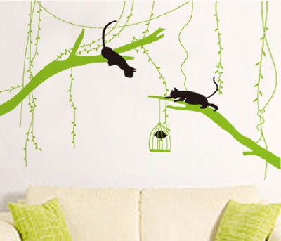 Oren Empower Black Cat Playing On Tree A Very Innovative Wall Decal(150 cm X cm 200, Multicolor)
Oren Empower Black Cat Playing On Tree A Very Innovative Wall Decal(150 cm X cm 200, Multicolor)