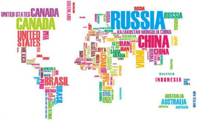 Grabden Large Colourful World Map Wall Sticker(Pack of 1)