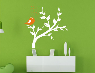 Heaven Decor1 Self Adhesive Wall Decal Sticker(Pack of 1, White