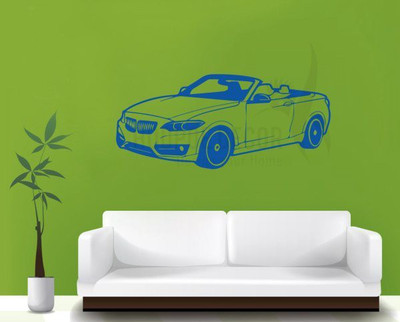 Hoopoe Decor Car Sticker(Pack of 1, Blue