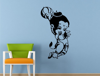 Heaven Decor1 Self Adhesive Wall Decal Sticker(Pack of 1, Black